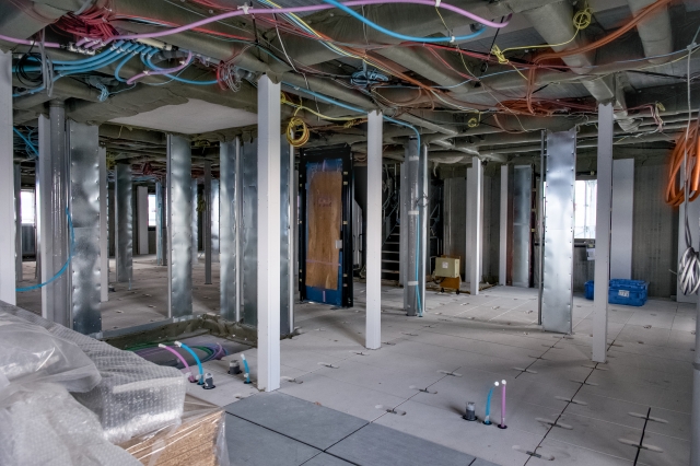 現場写真　電気工事　新築