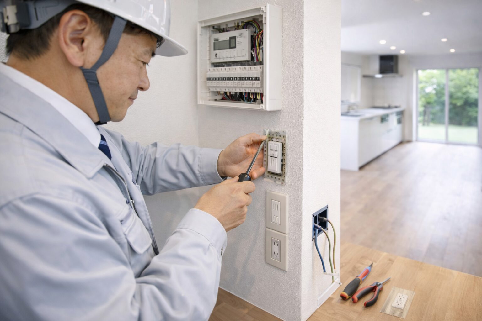 コンセント　電気工事